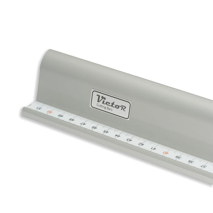 Victor Bar cutting ruler 50cm made of aluminum professional version non-slip - Metal ruler - Aluminum ruler 50cm - Cutting ruler with steel edge - Steel ruler 500mm - Cutting ruler