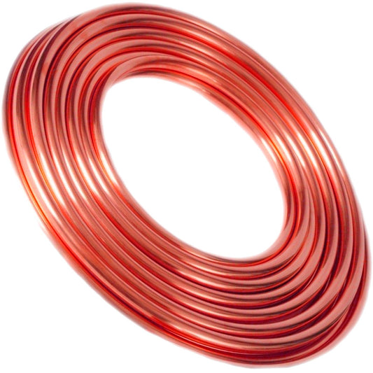 5 meters of copper pipe coiled soft with an outer diameter of 8 mm CU copper pipe for drinking water.