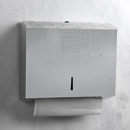 NiceMe paper towel dispenser, stainless steel towel dispenser lockable, wall-mounted tissue dispenser, suitable for Z-fold paper towels, accommodates 250-400 sheets.