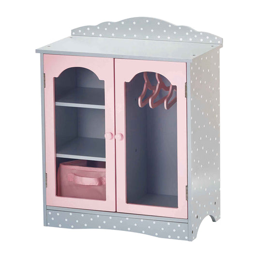 Doll wardrobe wooden doll accessories baby dolls toy Olivia's World TD-0210AG