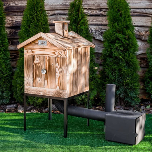 Smokehouse wood impregnated smoker cabinet garden 50 x 50 x 70 cm.