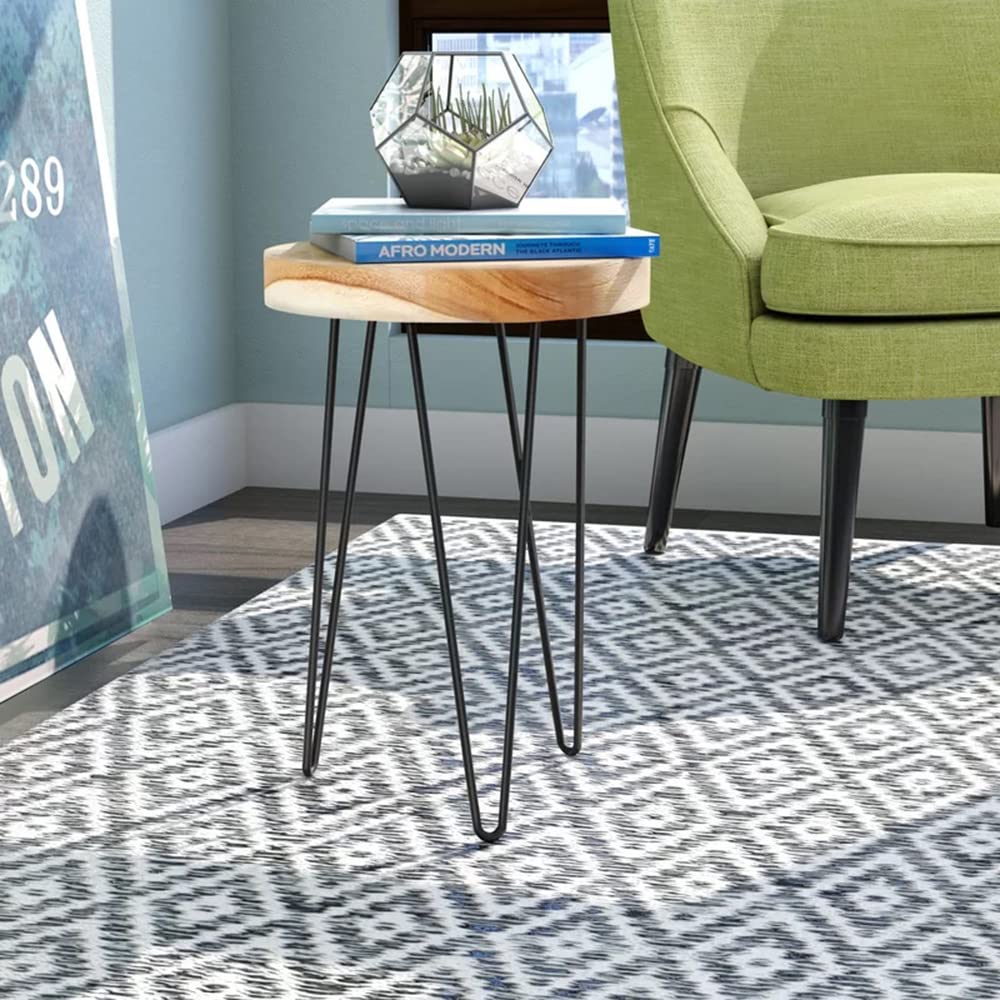 Signstek Table Legs Furniture Legs Metal Hairpin Legs Two-Rod Hairpin Table Legs 70cm/28’’ for coffee tables, modern desks, window ledges, or chairs