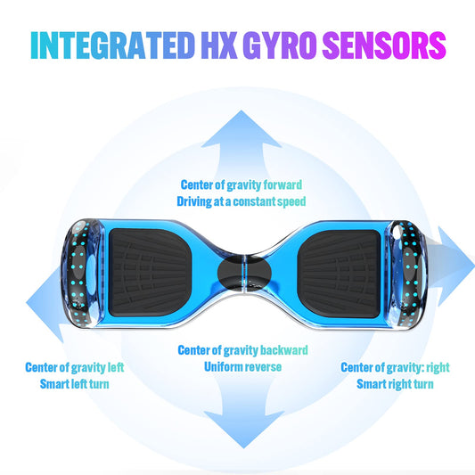 FUNDOT Hoverboards with seat, Hoverboards with Hoverkart, Go Kart 6.5 inch, Hoverboards with stylish LED lights, Hoverboards with Bluetooth speaker, Gift for kids