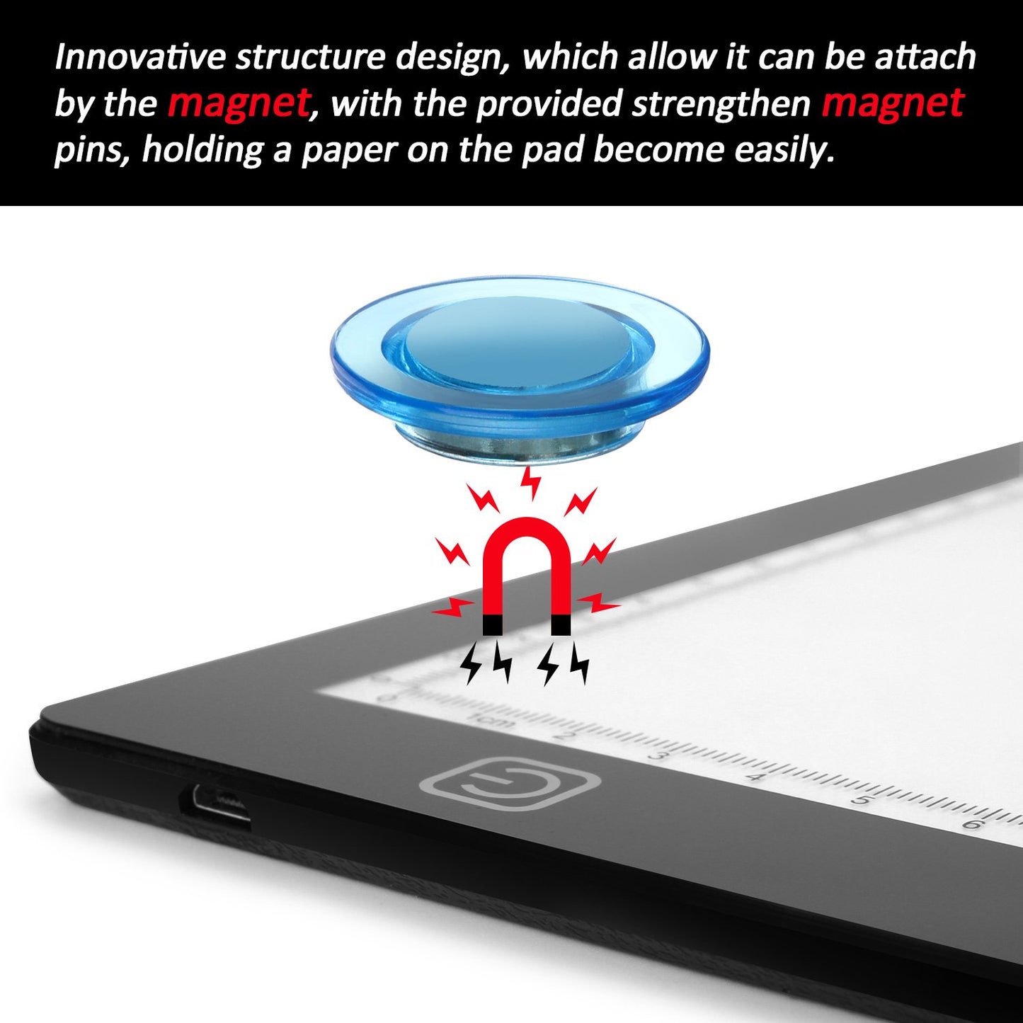 AGPTEK Magnetic A4 LED Light Pad, 5mm Ultra-Thin Physical Button Light Box 35.7cm/14inch x 23.5cm/10.15inch, Stepless Brightness Control with Memory Function for Drawing - MULTIWAY.