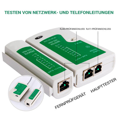 SGILE 12 in 1 Network Tool Set for RJ45, RJ11, RJ12, Repair Tools, Cable Tester Kit, Patch Cable Tester, LAN Cable Tester for DIY Home Computer Maintenance.