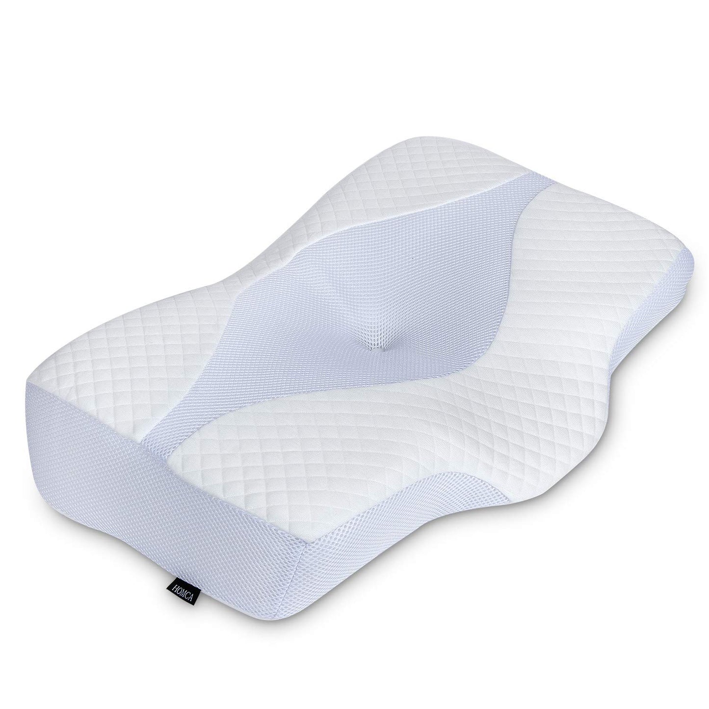 HOMCA Orthopedic Pillow Neck Pillow Ergonomic Pillow, Memory Foam Head Pillow, Orthopedic Neck Support Pillow Ergonomic for Cervical Spine