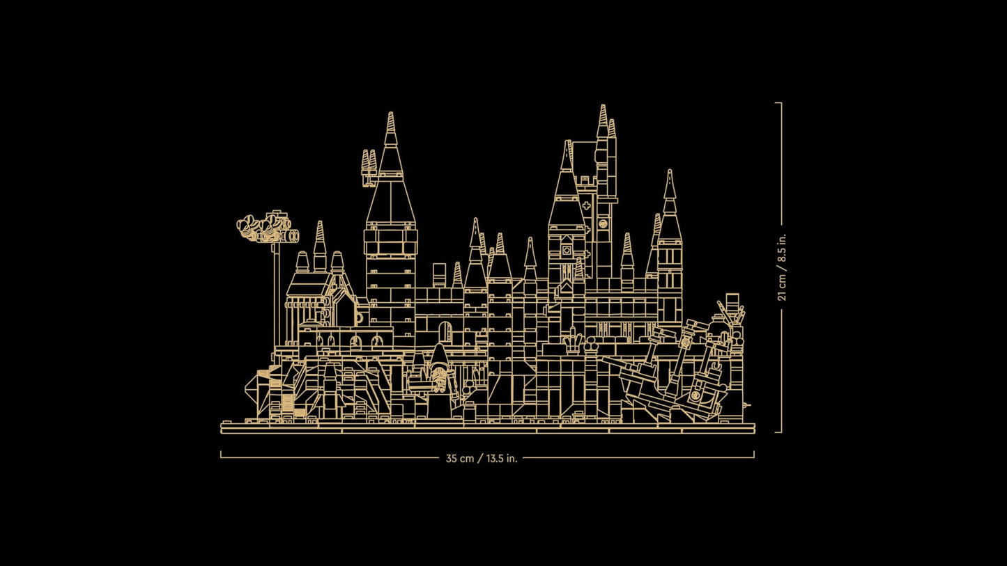 LEGO Harry Potter Hogwarts Castle with grounds - Collectible set for adults including main tower & astronomy tower, Chamber of Secrets & architect Minifigure - 76419