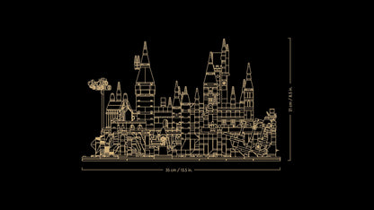 LEGO Harry Potter Hogwarts Castle with grounds - Collectible set for adults including main tower & astronomy tower, Chamber of Secrets & architect Minifigure - 76419