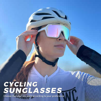 KAPVOE Cycling Sunglasses Men Women Polarized Sports Baseball MTB Road Bike Eyewear - K335