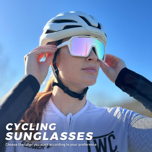 KAPVOE Cycling Sunglasses Men Women Polarized Sports Baseball MTB Road Bike Eyewear - K335