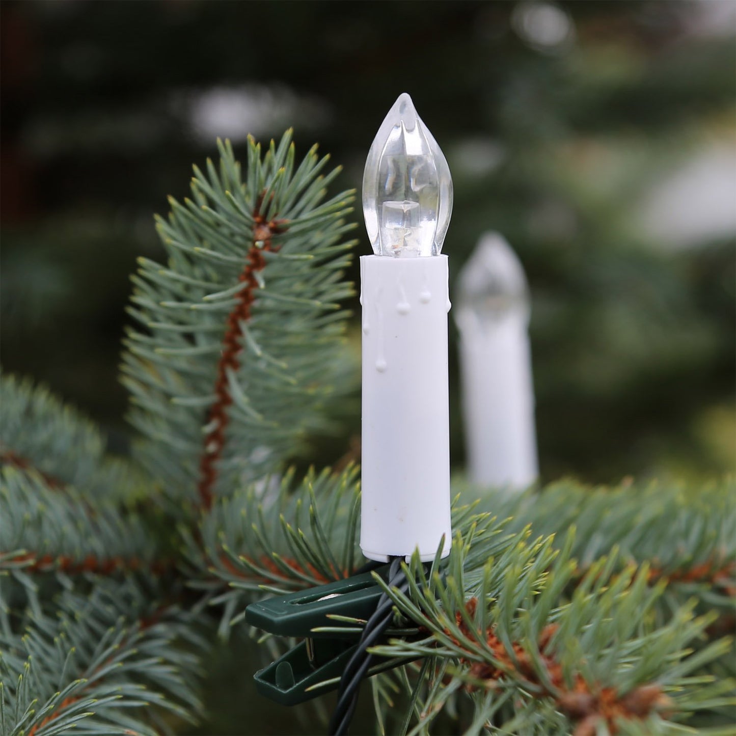 CLGarden LED Candle String Lights LEDKLK40 Candle String Lights 40 Shaft Lamps with Cable Timer