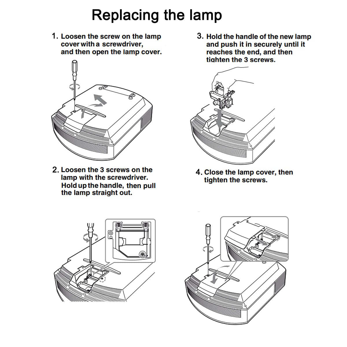 GreenBale projector lamp LMP-H210 is a replacement for Sony LMPH210, compatible with VPL-HW65ES, VPL-HW60ES, and VPL-HW45ES projectors.