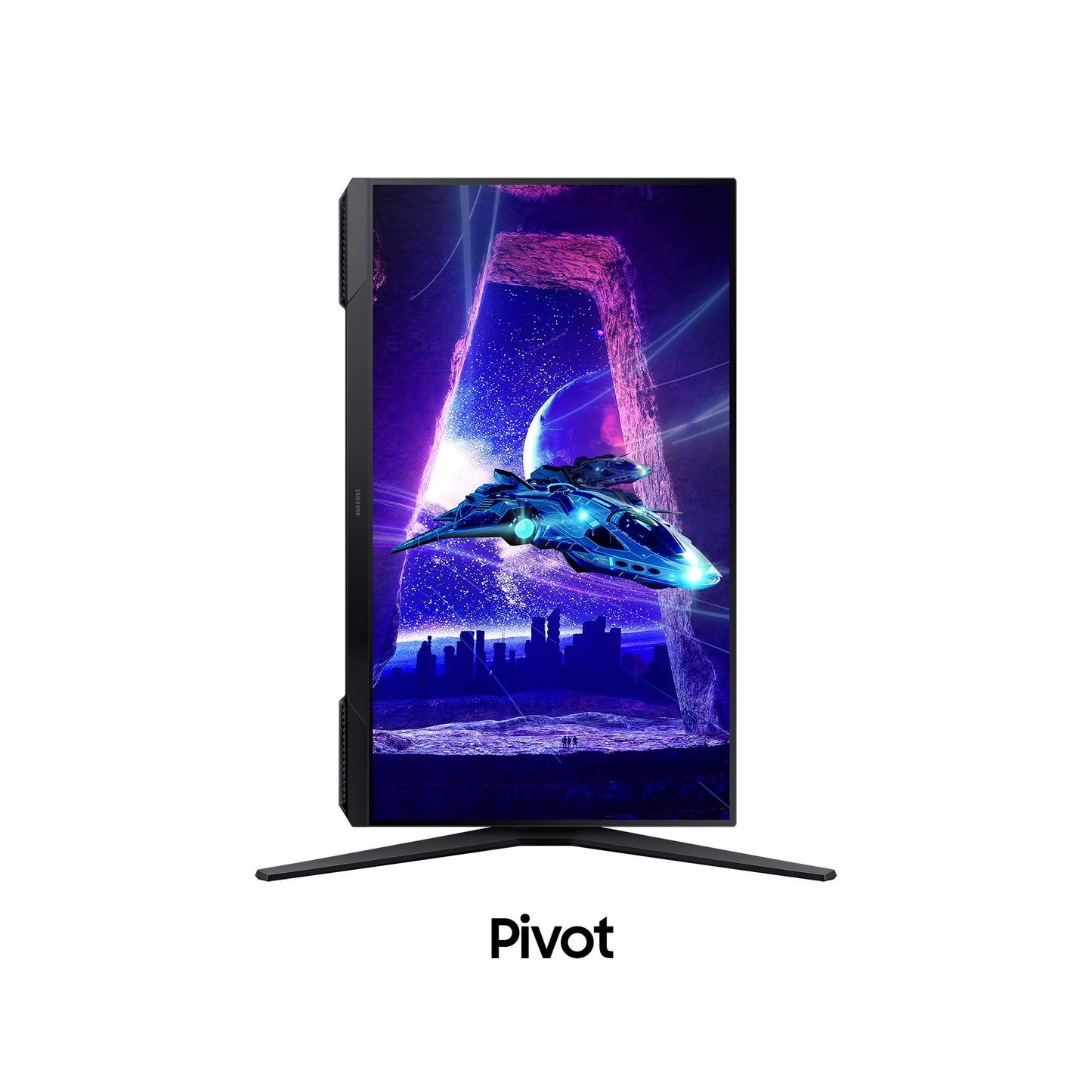 Samsung Odyssey G30D Full HD Gaming Monitor, 24 inches, VA panel screen, 1920 x 1080 pixels, 180 Hz refresh rate, 1 ms response time (MPRT), AMD FreeSync, HDR10, LS24DG300EUXEN