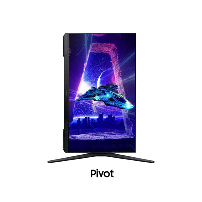 Samsung Odyssey G30D Full HD Gaming Monitor, 24 inches, VA panel screen, 1920 x 1080 pixels, 180 Hz refresh rate, 1 ms response time (MPRT), AMD FreeSync, HDR10, LS24DG300EUXEN