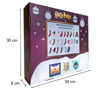 HARRY POTTER ® | Original Advent Calendar | 24 Pairs of Socks for Women | Christmas Calendar with Footings + Long Socks | Size 37-41 | OEKO-TEX ®