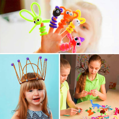 Purpledi 3300+ pieces Crafting Sets for Kids Crafting Material in Crafting Case, DIY Crafting Accessories Crafting Supplies Material Set, Crafting Gift for Birthday, Christmas, Crafting Kit Kids age 3 4 5 6 years