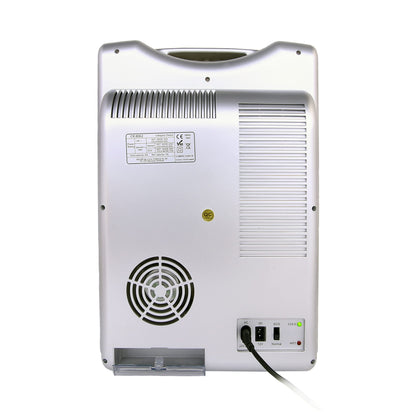 JUNG Mini Fridge CR8062 20L, cooling and heating function, 2 connectors, LCD display, silver.
