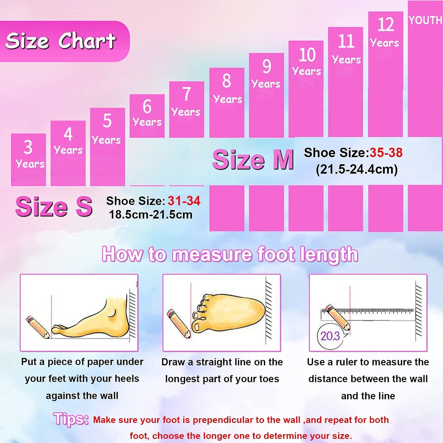 YUDOXN Adjustable Roller Skates for Girls. Comfortable LED rollerskates for teens and beginners. 3 sizes, adjustable from 31 to 42. Adjustable roller skates for kids (S, Pink-B).