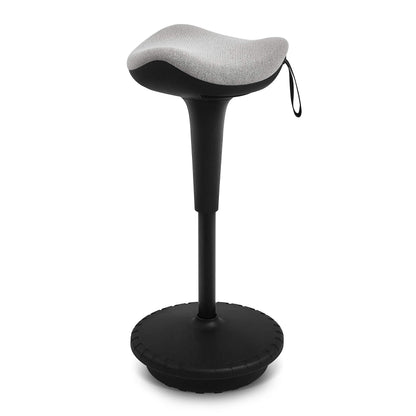 IWMH Ergonomic Work Stool, Height Adjustable Standing Aid, Breathable Sit-Stand Stool 360° Rotatable, Ergonomic Standing Stool Office, Gray (Gray)