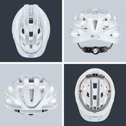 uvex i-vo 3D - Lightweight all-round helmet for men and women - customized size adjustment - expandable with LED light - Cloud - 52-57 cm