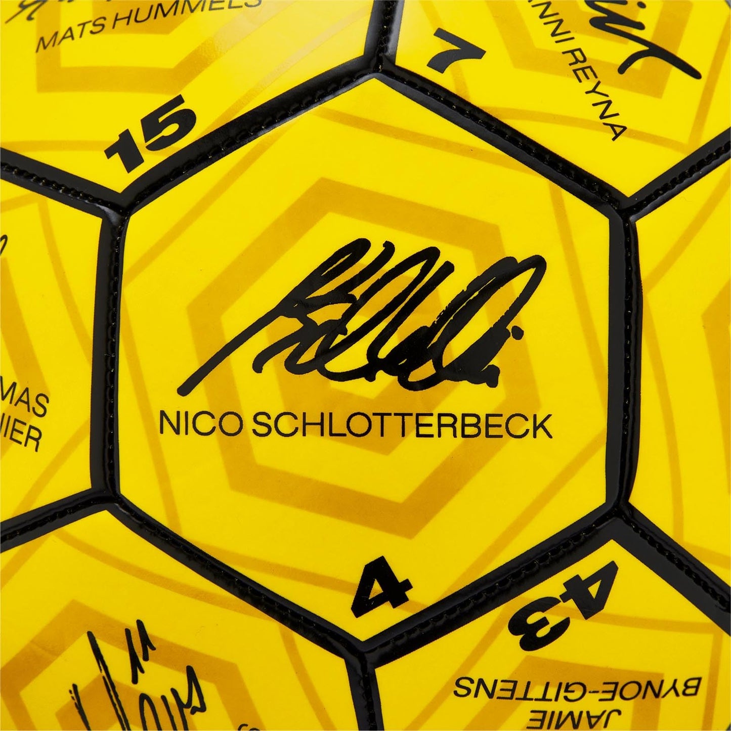 Borussia Dortmund Unisex Youth BVB Signature Ball 2023/24 Soccer, Yellow, Size 5