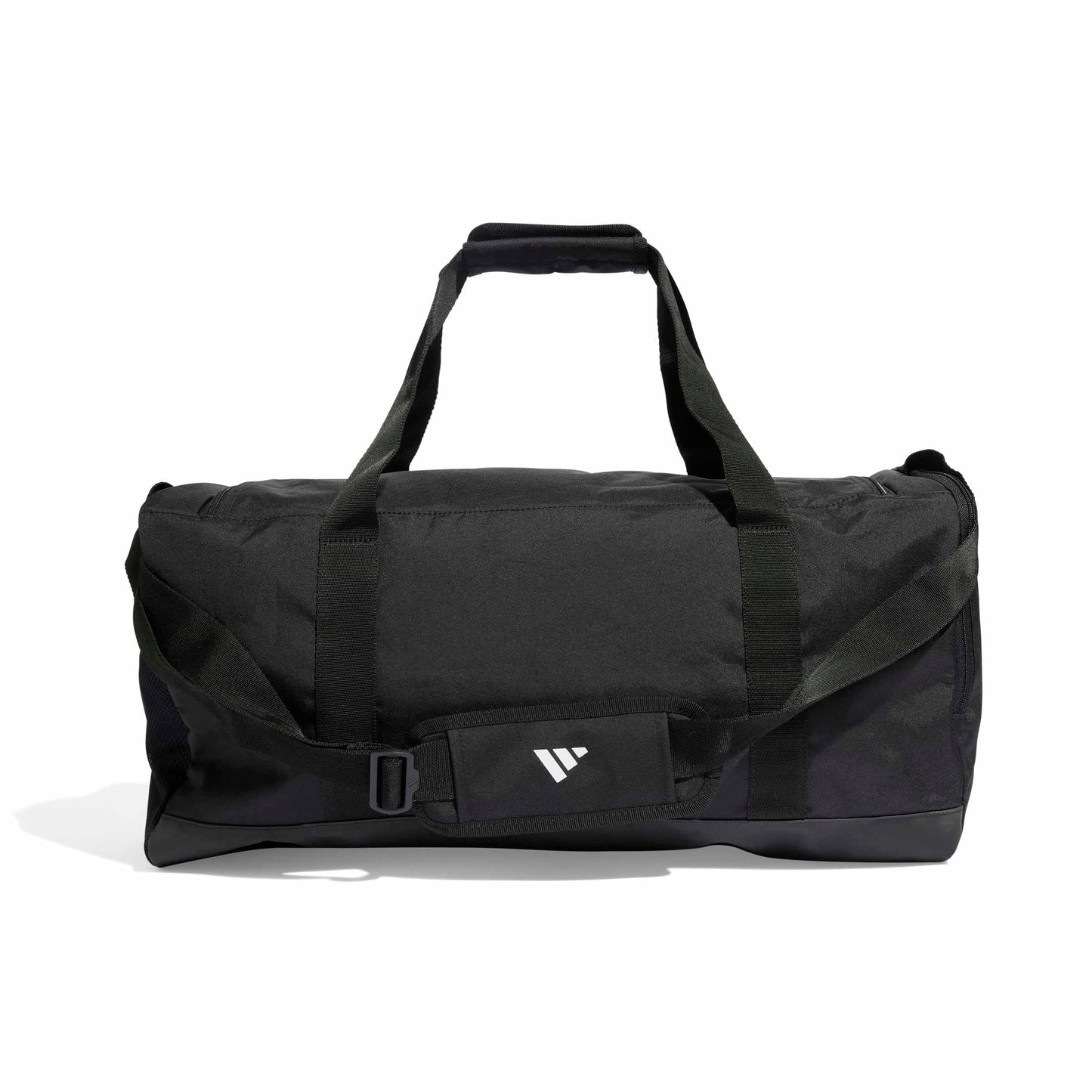 adidas Unisex Essentials Linear Duffel Bag, Black/Black/White, M