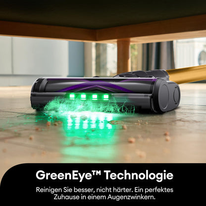Ultenic Wireless Vacuum 55000Pa 60Min, Self-standing with Anti-Tangle Floor Brush, Green Eye Technology, LED Display, Quiet Battery Handheld Vacuum for Hard Floors & Carpets, Purple.