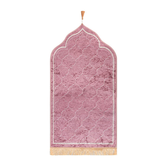 YJZQ Muslim Prayer Rug Islamic Turkish Prayer Mat Portable Foldable Prayer Rug Soft Prayer Mat for Muslim Prayers (110cm*60cm) Islamic Gift for Women Children