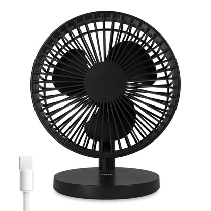 ADE Fan very quiet | USB desk fan 3 speeds | battery up to 7.5h runtime | 2,000 mAh | 90° tilt angle | light and flexible | anthracite.