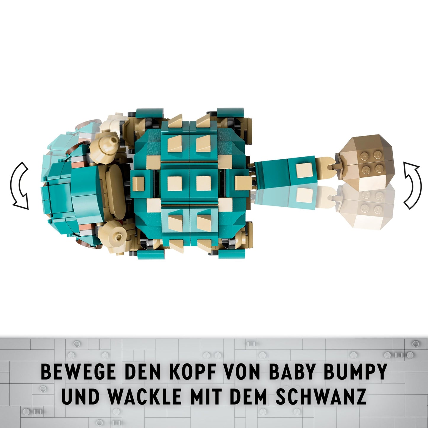 LEGO Jurassic World Baby Bumpy: Ankylosaurus, buildable toy dinosaur for fans of Jurassic World: Camp Cretaceous, gift for boys and girls aged 7+ 76962