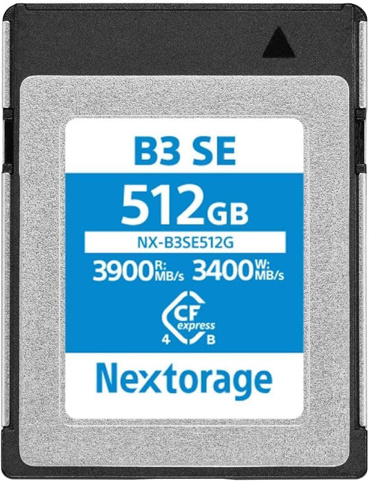Nextorage CFexpress 4.0 Type B Card 512GB, Japanese memory card data storage CF Express Type B, Camera accessory for Sony/Nikon/Canon/Panasonic/Fujifilm, B3SE NX-B3SE512G