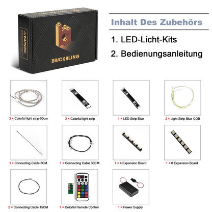 Colorful Light Kit Compatible with Lego 21358 Minifigure Vending Machine (No Model), LED Lighting Set Compatible with Lego Minifigure Vending Machine Creative Toy