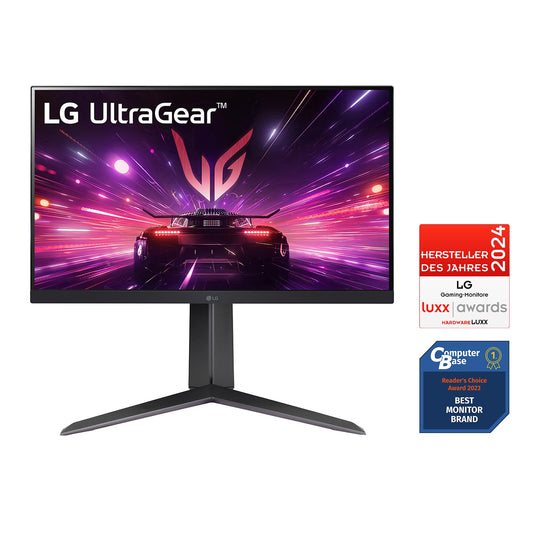 LG Electronics 24GS65F-B.AEU Ultragear™ FHD Gaming IPS-Monitor 24" (60.47cm), 1920 x 1080, 16:9, 1ms GtG, 180 Hz, HDR10, NVIDIA G-Sync™, AMD FreeSync™ - Black
