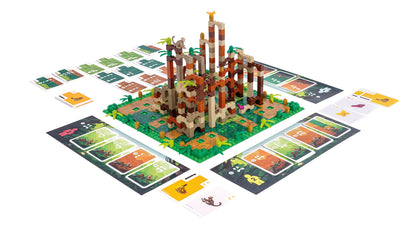 Asmodee - Monkey Palace: A Lego board game - brick by brick to the grandest palace! Fun family building game for kids and adults - Ages 10+, 2-4 players, 45 minutes per game.