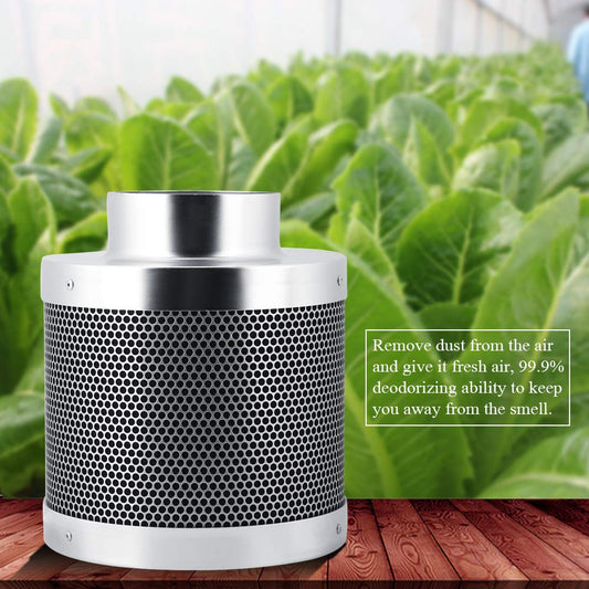 Cocoarm activated charcoal filter stainless steel charcoal filter activated charcoal carbon air filter reducing allergens and odors for bathroom office hotel 4inch diameter 200mm