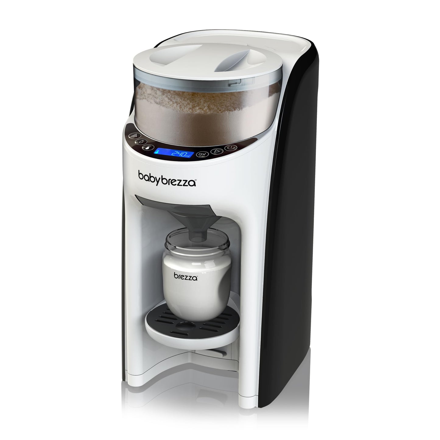 Baby Brezza Formula Pro Advanced - Automatic Bottle Maker - Mixes formula & water perfectly at the push of a button - 3 temperatures - For all bottles & powders - BPA-free - White/Black