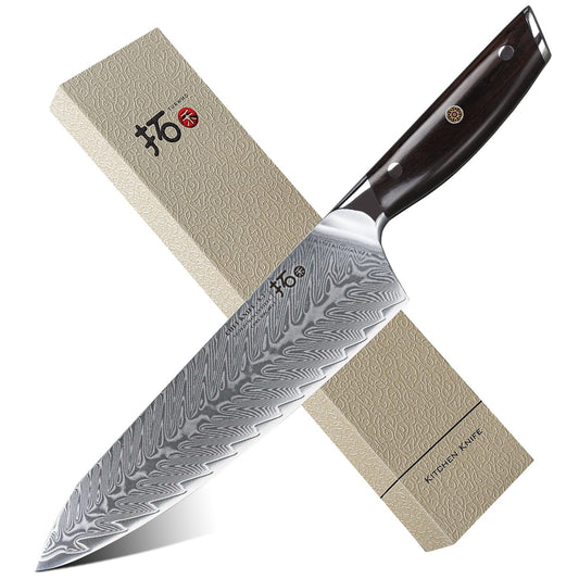 Kitchen knife Damascus knife 20cm Professional Chef's Knife Very Sharp Blade 67 Layers Damascus Steel Chinese Chef's Knife for Cutting.