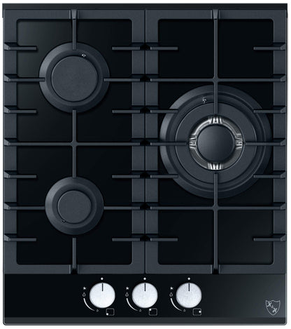 K&H Glass Gas Cooktop 45cm [3 ZONES] - Gas burners natural gas - Wok burner - Thermocouple flame failure safety device - 3Z-45 - Stand-alone - Gas-operated - Tempered safety glass - Auto shut-off