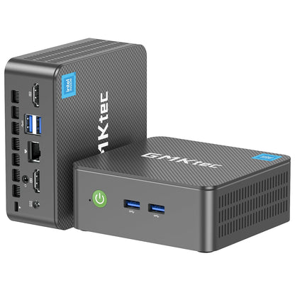 GMKtec G3 Plus N150 Mini PC Intel Twin Lake N150 (Upgrade from N100), 16GB RAM 3200MHz, 512GB PCIE3.0 M.2 NVMe SSD (supports PCIe 3.0), Mini Computer, USB 3.2*4, 2*HDMI 4K@60Hz, 2.5G LAN, Micro PC