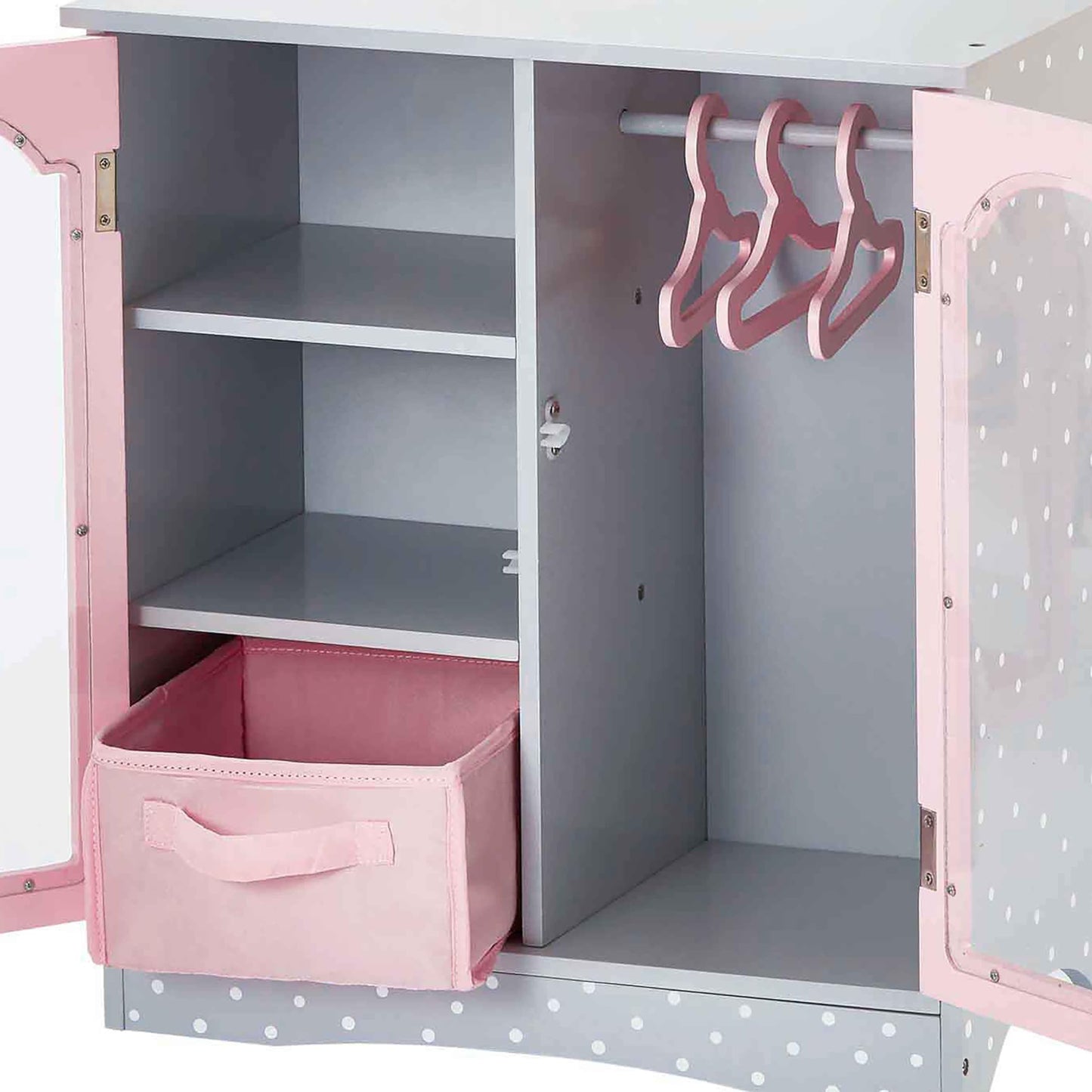 Doll wardrobe wooden doll accessories baby dolls toy Olivia's World TD-0210AG