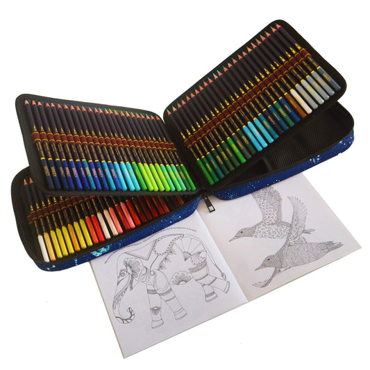 Professional colored pencils set - 120 colored pencils art set with soft color core, pre-sharpened, high-quality drawing pencils for sketching and coloring, perfect for artists, adults, and kids.
