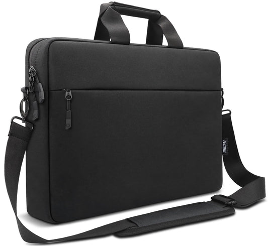 TECOOL 17.3 inch laptop shoulder bag for 17-17.3 inch Lenovo Acer ASUS Dell HP Samsung laptop notebook. Shockproof, waterproof briefcase in black.