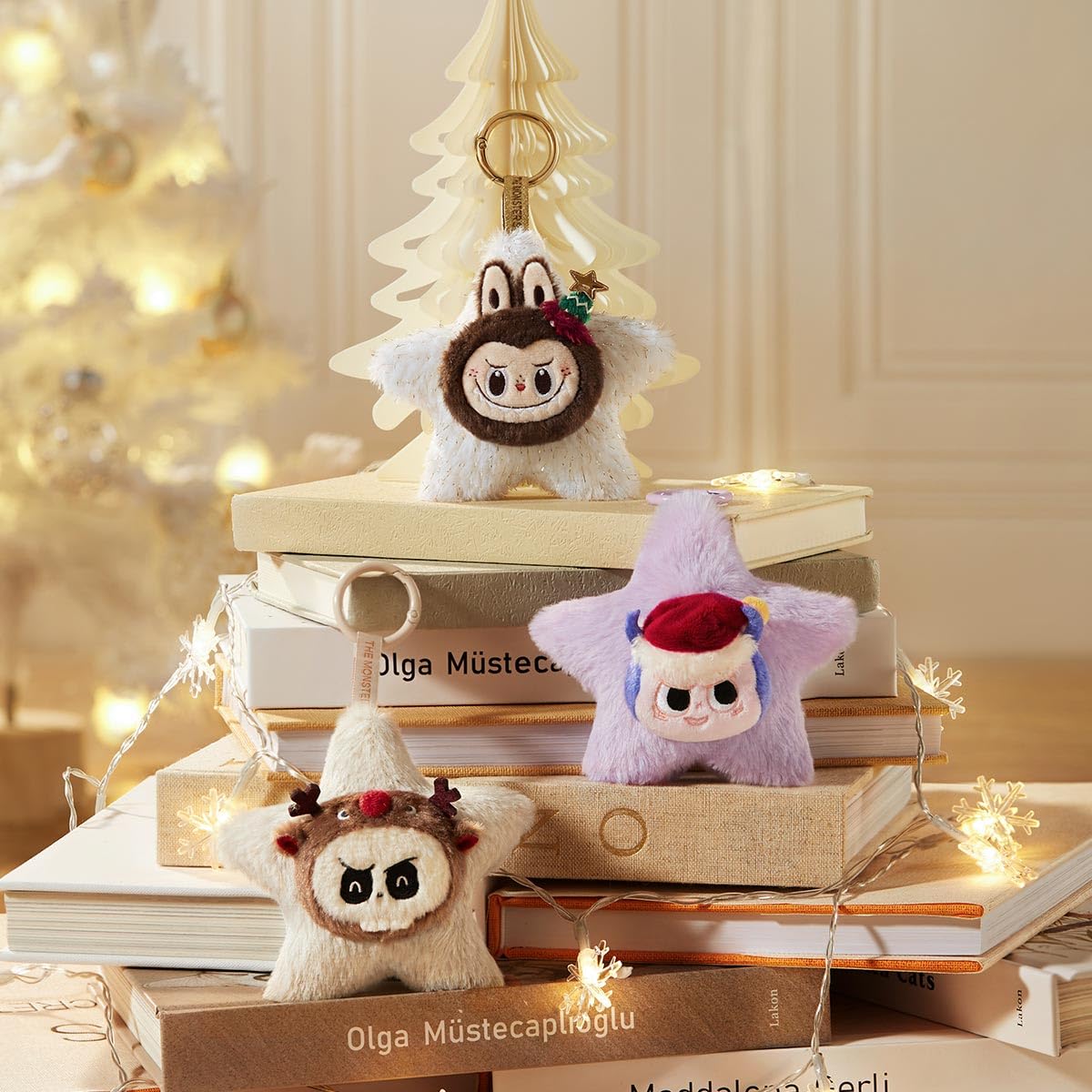 POP MART The Monsters Classic Series - Sparkly Plush Pendant Collectible Art Toy Collectible Figures Gift Whole Set