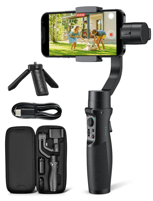 High smartphone gimbal stabilizer - stabilizer iSteady Mobile Plus 3-axis for video shooting with face/object tracking, 600° auto rotation, mobile gimbal for Android iPhone 15, 14, 13 PRO