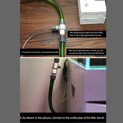 Aquarium CO2 diffuser, external CO2 diffuser container for aquarium with CO2 reactor diffuser aquarium accessory (M2 16/22 mm)