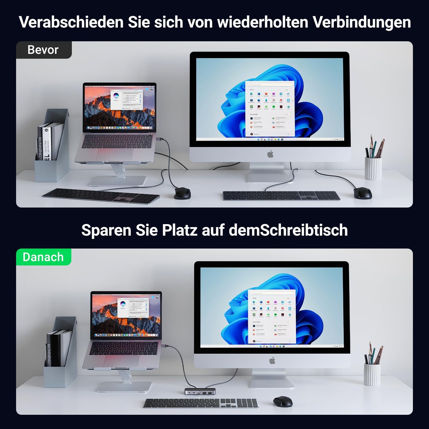 UGREEN USB C Switch 2PC USB Switch 3.0 with 1xUSB C Port and 3xUSB A Ports, 2 In 4 Out USB-C Switch USB Switch Aluminum Case with 2 USB-C to A/C cables for keyboard, mouse, printer, USB stick, etc.