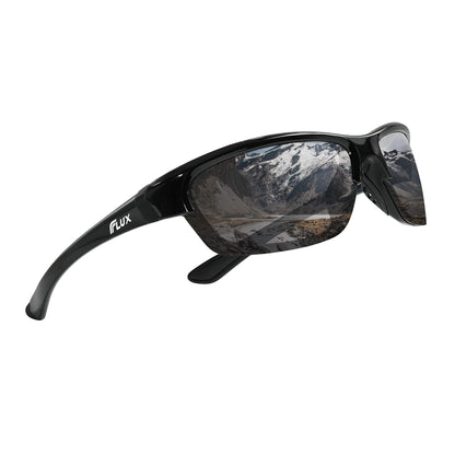 ICECUBE AVENTO Polarized Sport Sunglasses offer UV400 protection with anti-slip feature and lightweight frame - for both men and women while driving, running (Black/Grey Mirror)