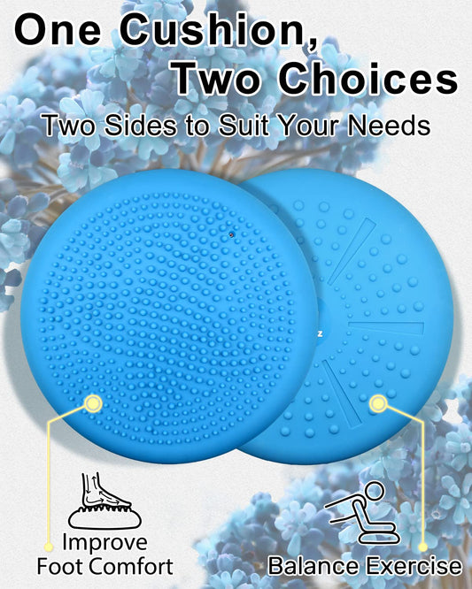 Tumaz Ball Cushion improves posture and increases focus. Air cushion for physical therapy, relieves back pain and strengthens core muscles.