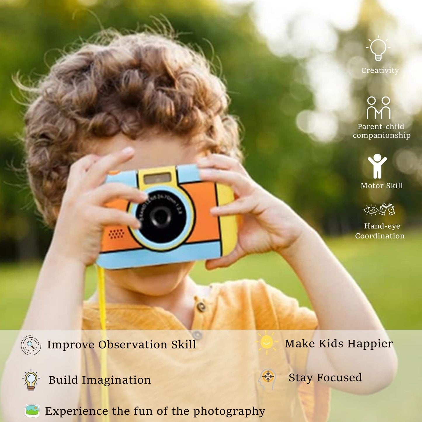 YunLone ToyZoom, 24MP, digital camera, 1080P HD camcorder, dual lens, selfie mode, comes with 32GB SD card, 2.4 inch screen, great birthday gift.