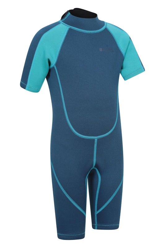Mountain Warehouse Shorty Junior Wetsuit Aqua Kids 116 EU (5-6 years)